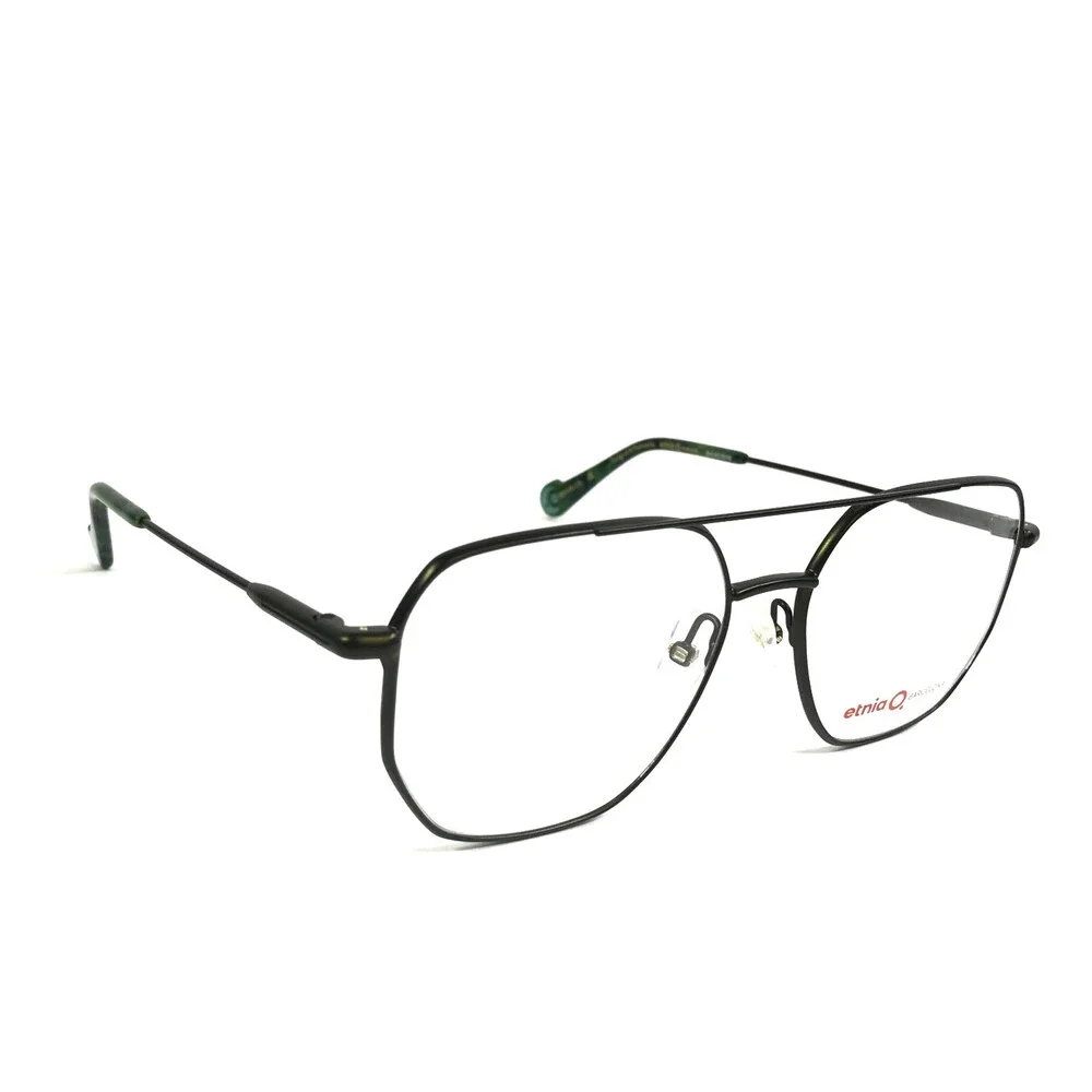 Etnia Barcelona Eyeglasses Frames ADYTON GR Green Aviator Wire Rim 55-16-140